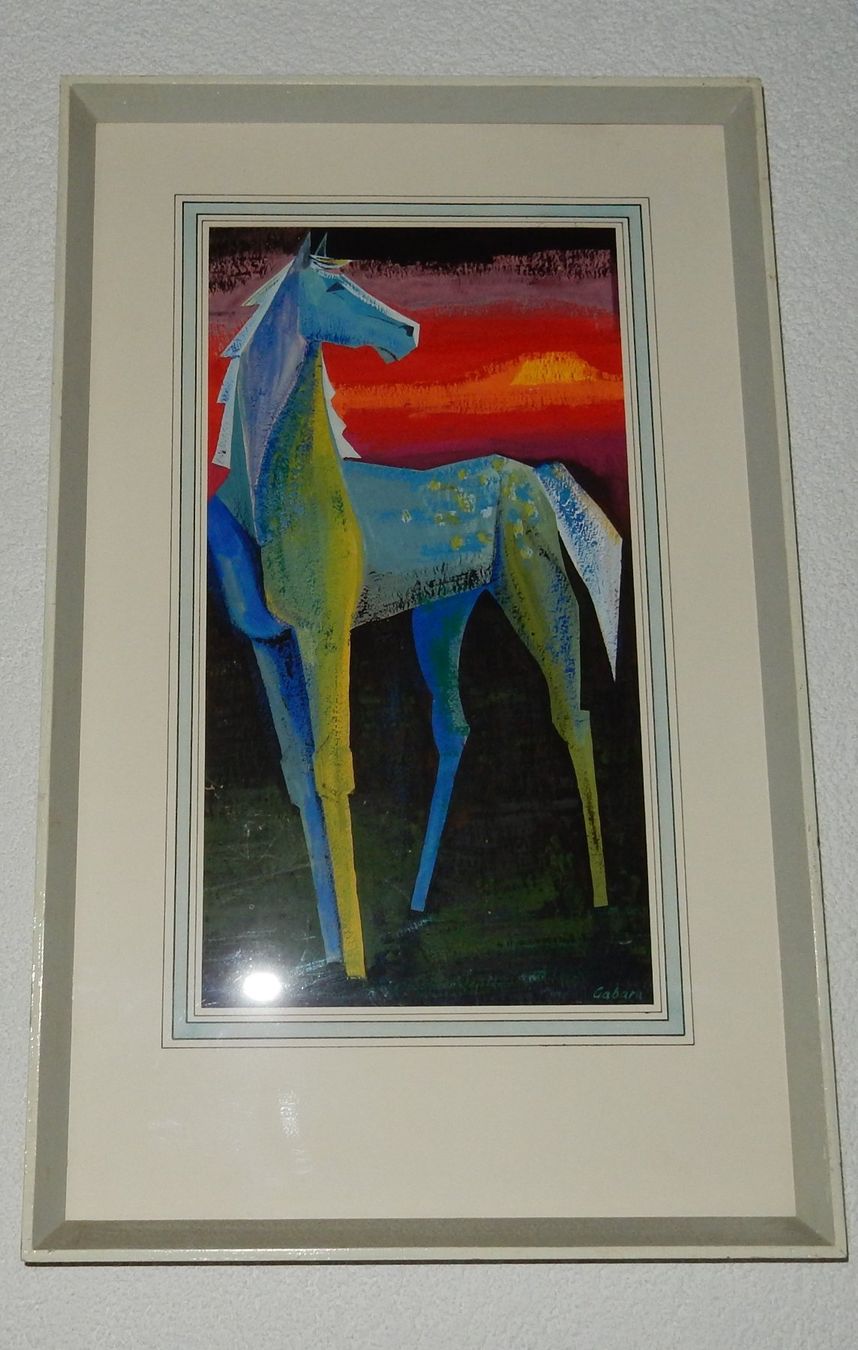 Dipinti: Beau tableau représentant un cheval, signé Gabara – Usato da Pont-de-la-Morge venduto da TicoSuizo67