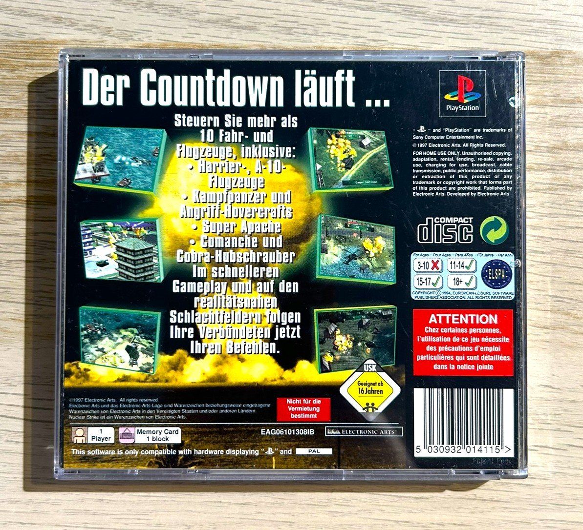 Sony Giochi: Nuclear Strike PS1 – Usato da St. Gallen venduto da Alpine.Arcade 1