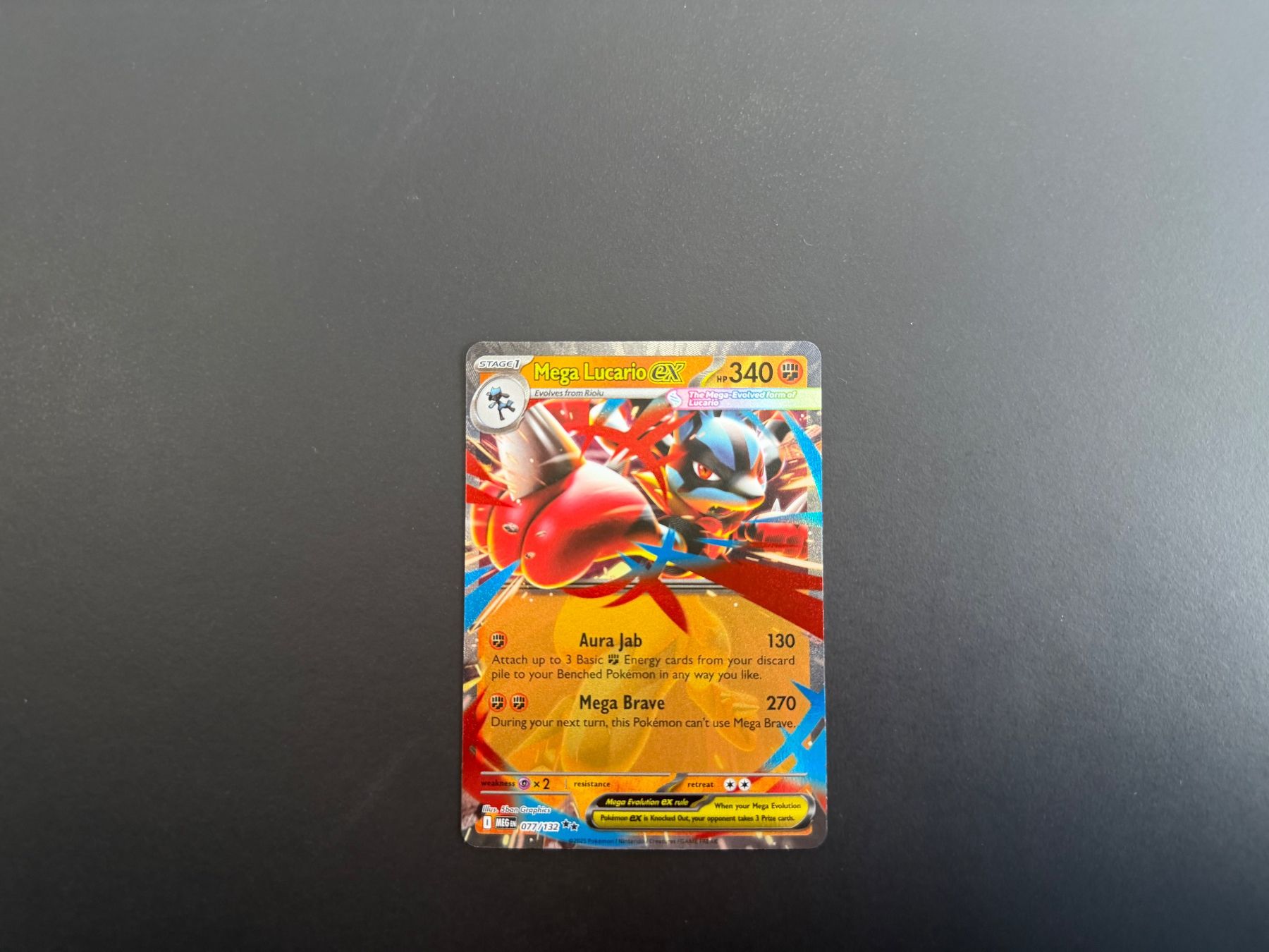 Pokémon Sammelbilder & Trading cards: Mega Lucario ex 077/132 – Gebraucht aus Zürich von mountainwizard00