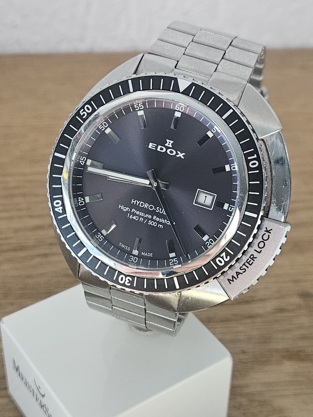 Edox Uhren: Edox Hydro-Sub Herrenuhr 48mm 500m – Gebraucht aus Flamatt von pie_f9zm