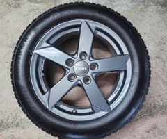 4x Winterräder Continental 205/55 R16 auf Rial Alufelgen!