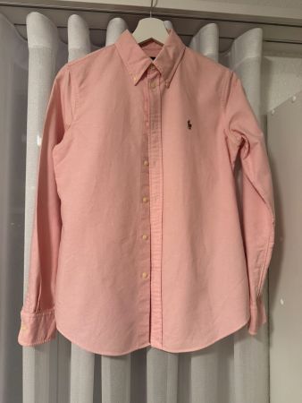 Hemd Ralph Lauren langarm rosa Baumwolle