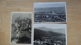 3 Cartes anciennes, val de ruz, chasseral et chasseron