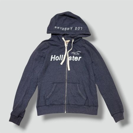 Hollister Los angeles navy y2k zip hoodie