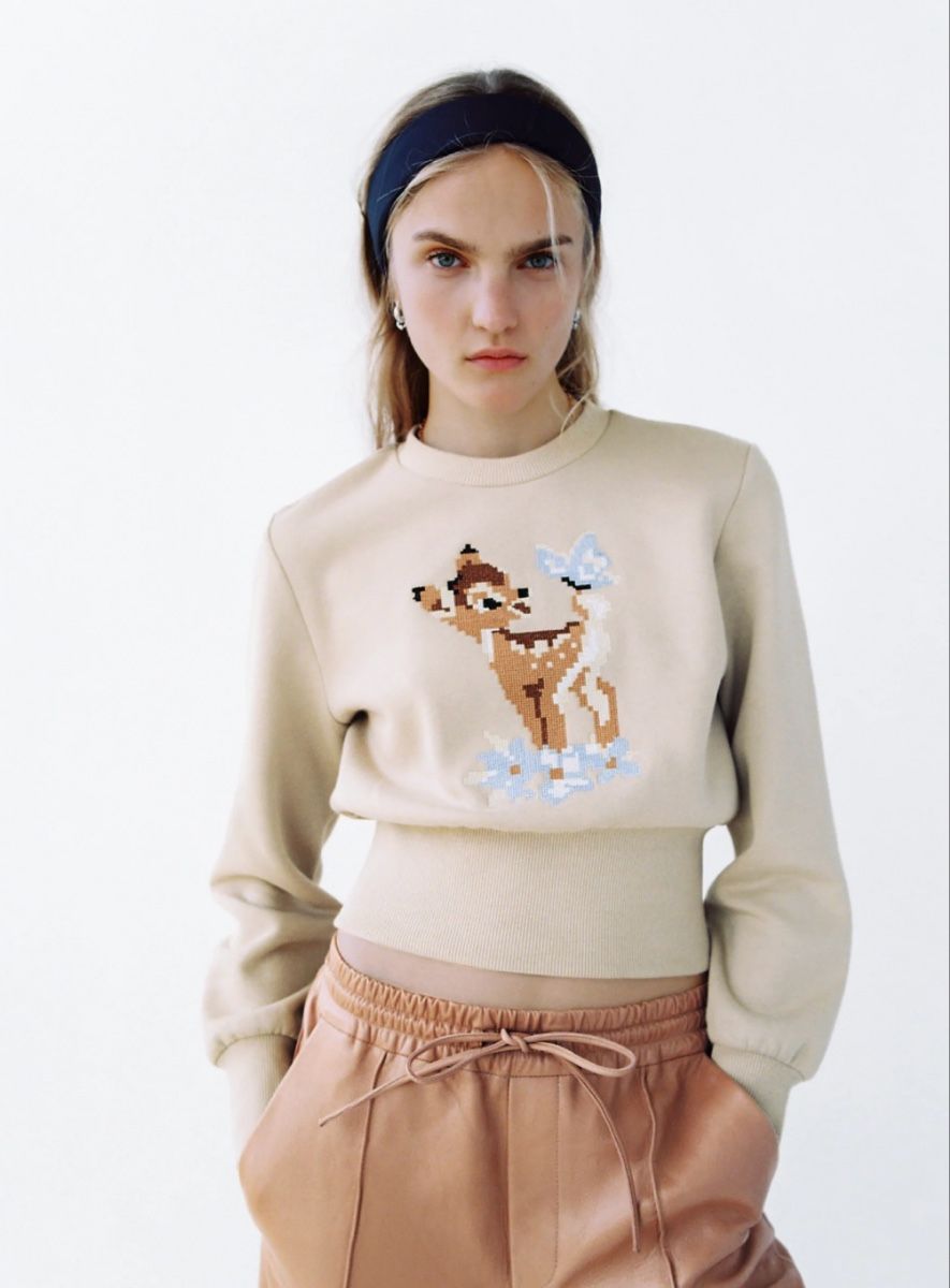 Zara Maglioni & Felpe: Zara Disney Bambi Pullover neuwertig! – Usato da Baden venduto da Tiffany6878