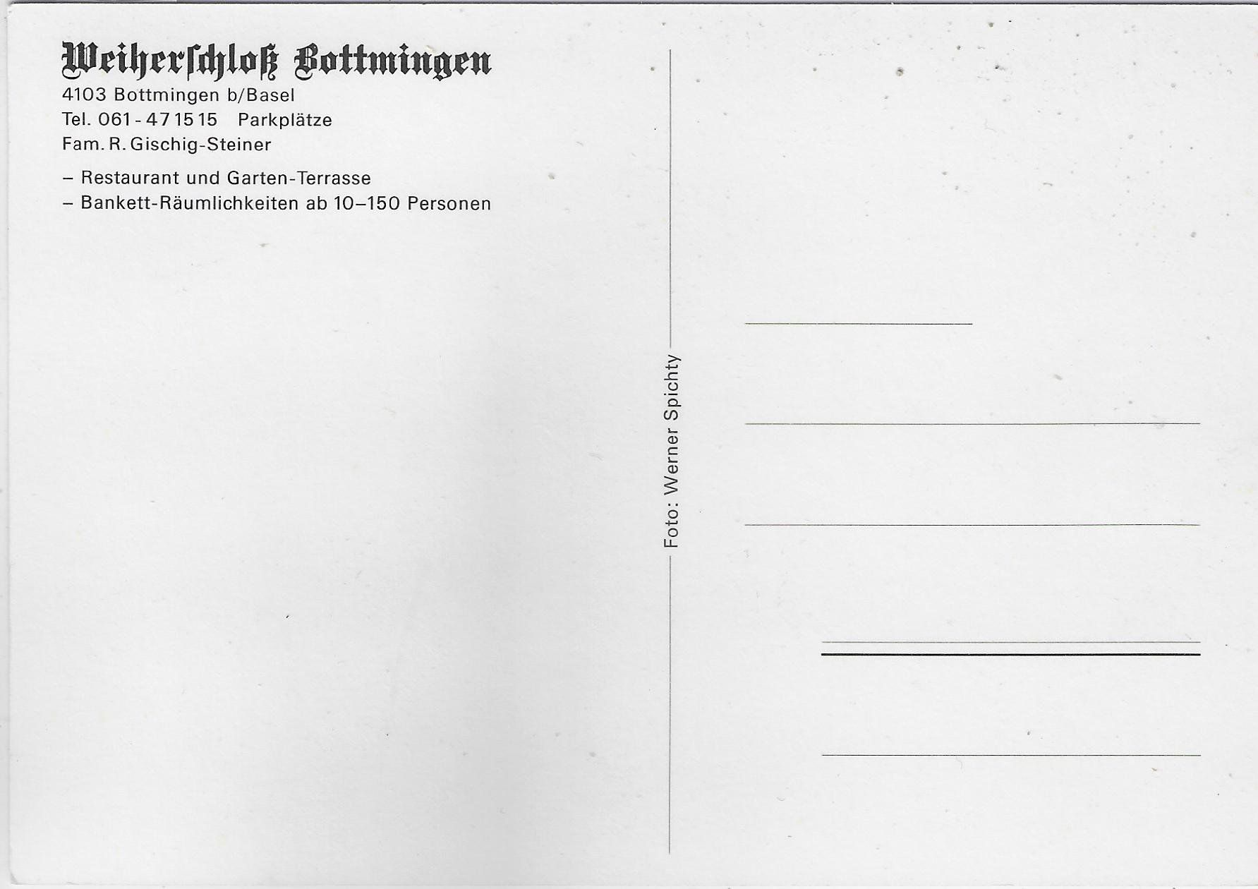 Cartoline postali: Weiherschloss Bottmingen – Usato da Ettingen venduto da Kartenplanet 1
