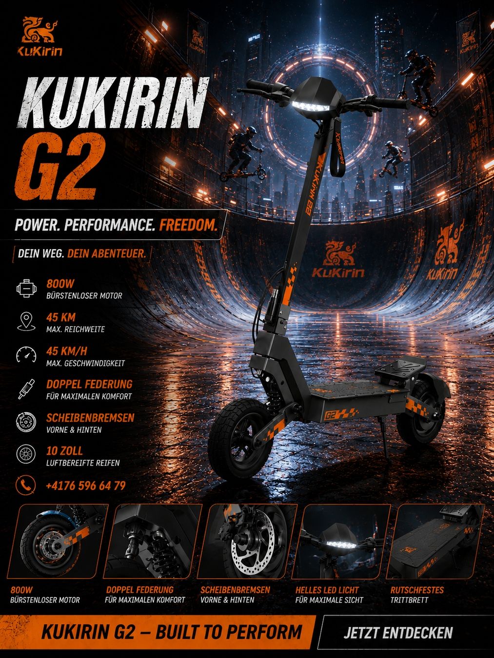 Kickboard: KuKirin G2 E-Scooter "Neu" – Nuovo e nell'imballaggio originale da Wettswil venduto da Imran0