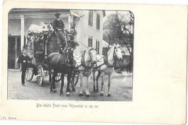 Die letzte Post vom Wynental 5.3.1904 grosse Postkutsche