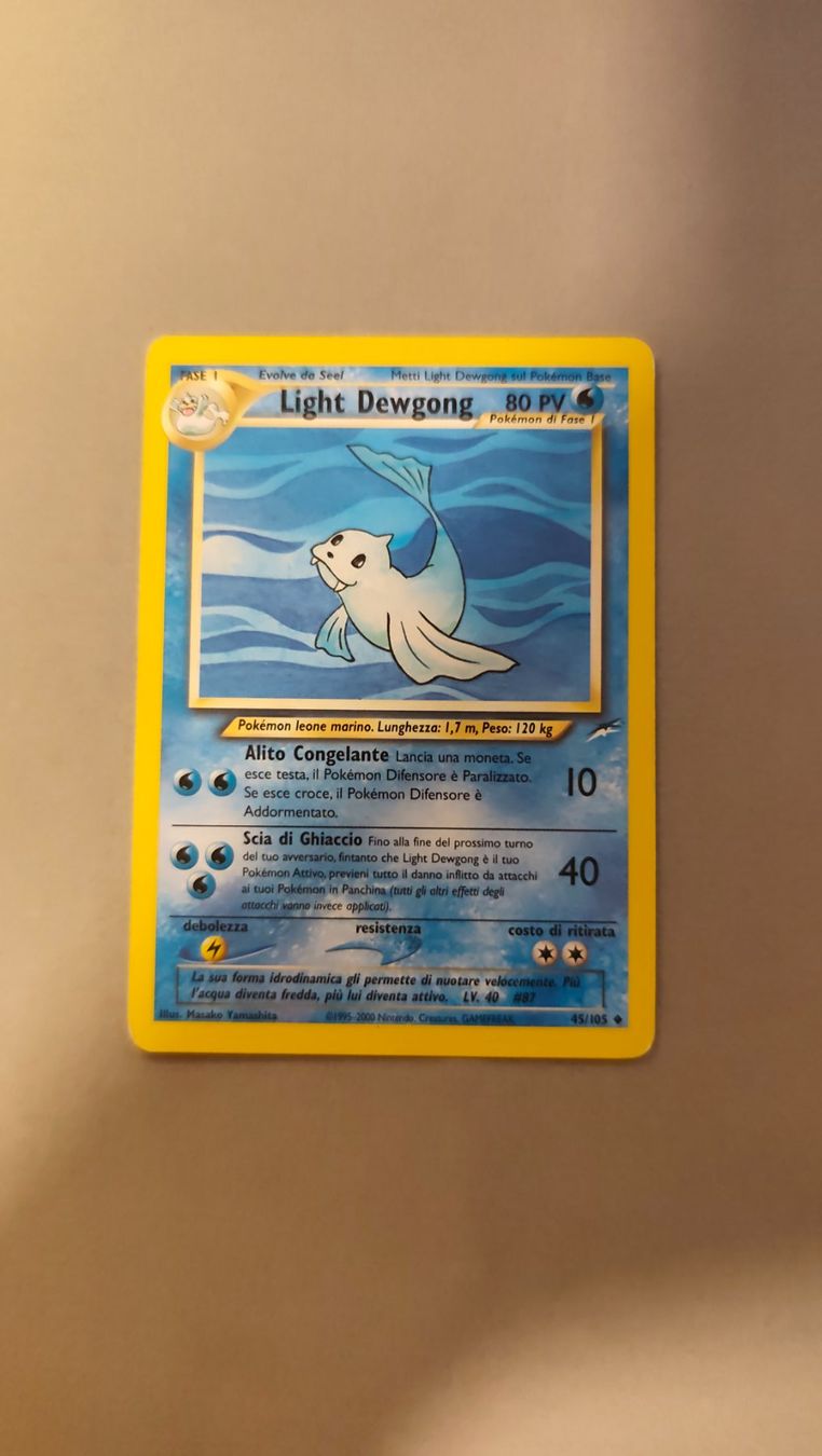 Pokémon Sammelbilder & Trading cards: Light Dewgong / Helles Jugong - Neo destiny – Gebraucht aus Kehrsatz von Riyouu