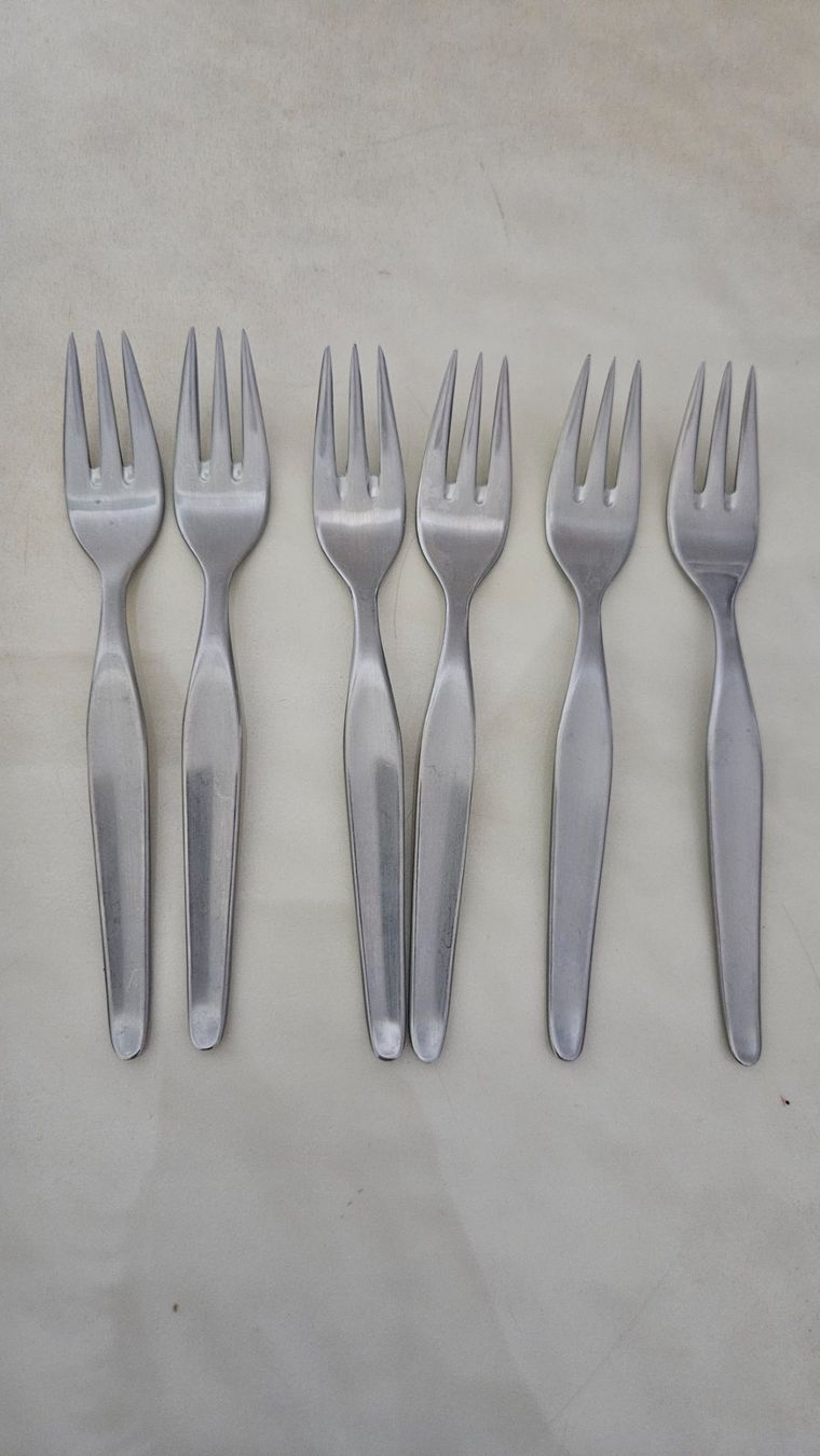 Gabeln: 6 forchettine in acciaio inox – Gebraucht aus Melano von H-Sara