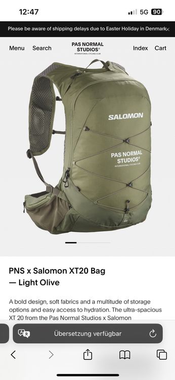 PNS x Salomon XT20 Bag - Light Olive - Pas Normal Studios