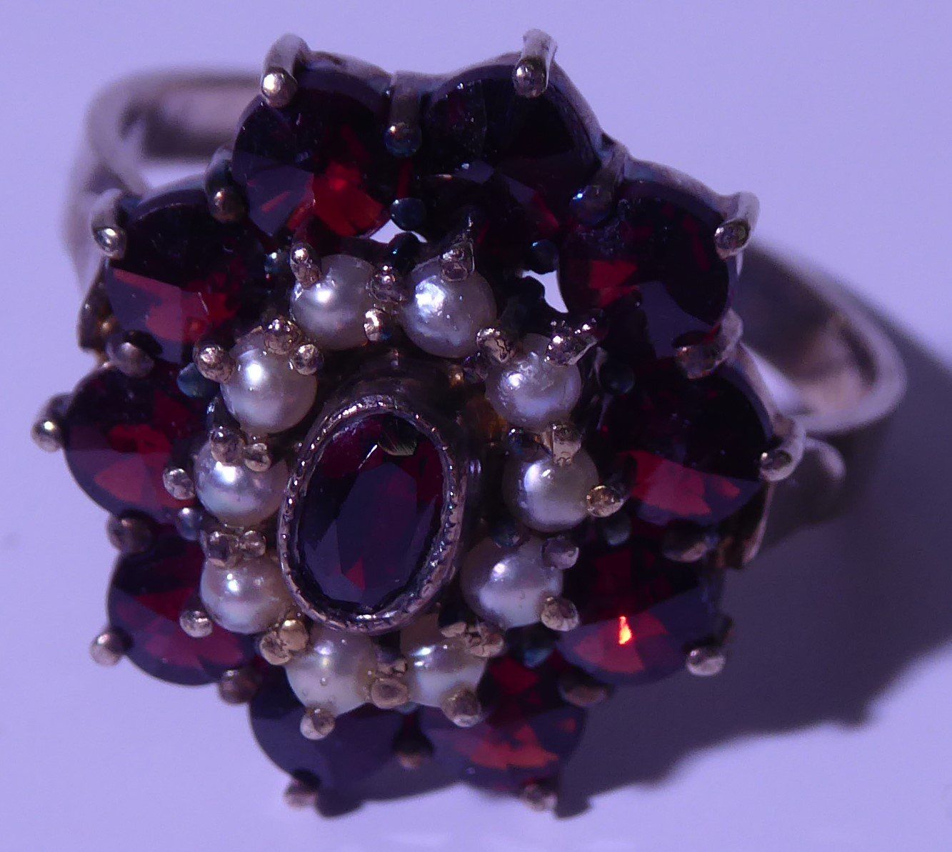 Bagues: Ring/Silber/Granat/Halbedelsteine – D'occasion à Bern par blaukreuz-brocki_BE 1