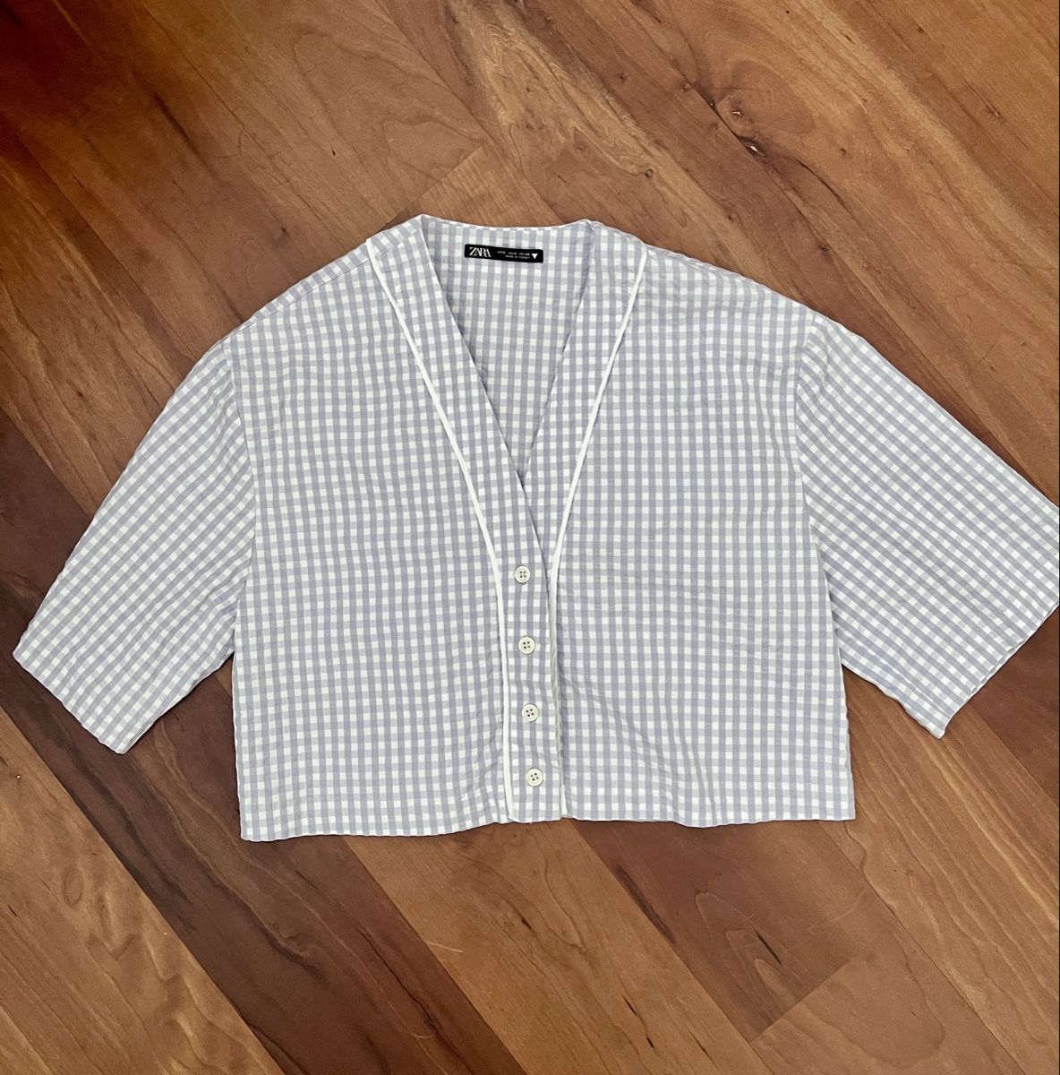 Zara Camicette: Bluse Zara Vichy/Gingham Gr. S – Usato da Wauwil venduto da parttimehippie