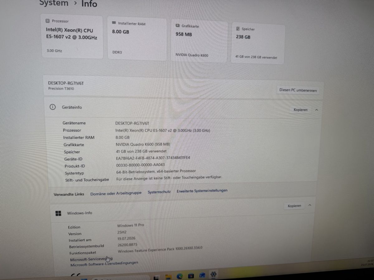 Dell PCs: DELL Precision T3610 Workstation Intel Xeon E5-1607 8GB RAM – Gebraucht aus Beckenried von chef3945 4