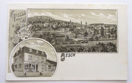 Aesch BL Dorfansicht mit Bäckerei Hof