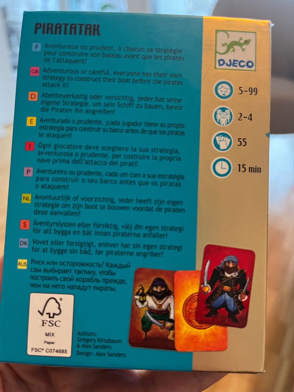 Djeco Spiele: Piratattak Karten Spiel ab 5 Jahren – Gebraucht aus Zürich von maral787 3