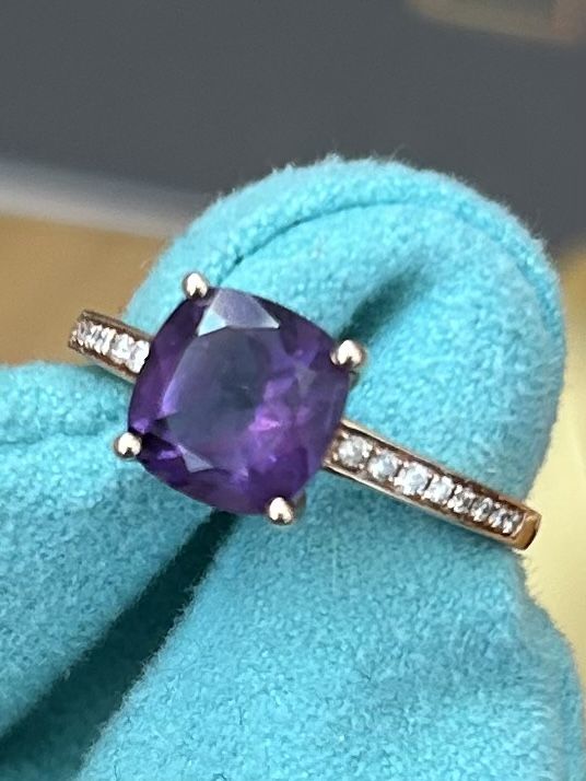 Christ Ringe: Ring Amethyst & Diamanten Christ Gr 56 – Gebraucht aus Savigny von linda2402 1