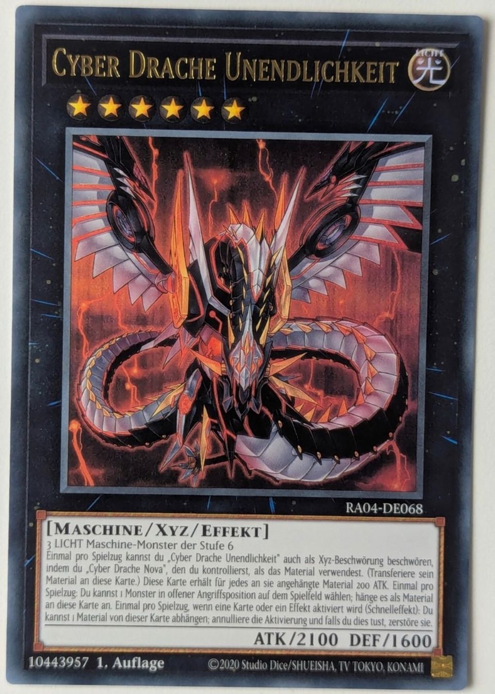 Yugioh Carte collezionabili: YuGiOh Cyber Drache Unendlichkeit – Usato da Altstätten SG venduto da ChangeMaker