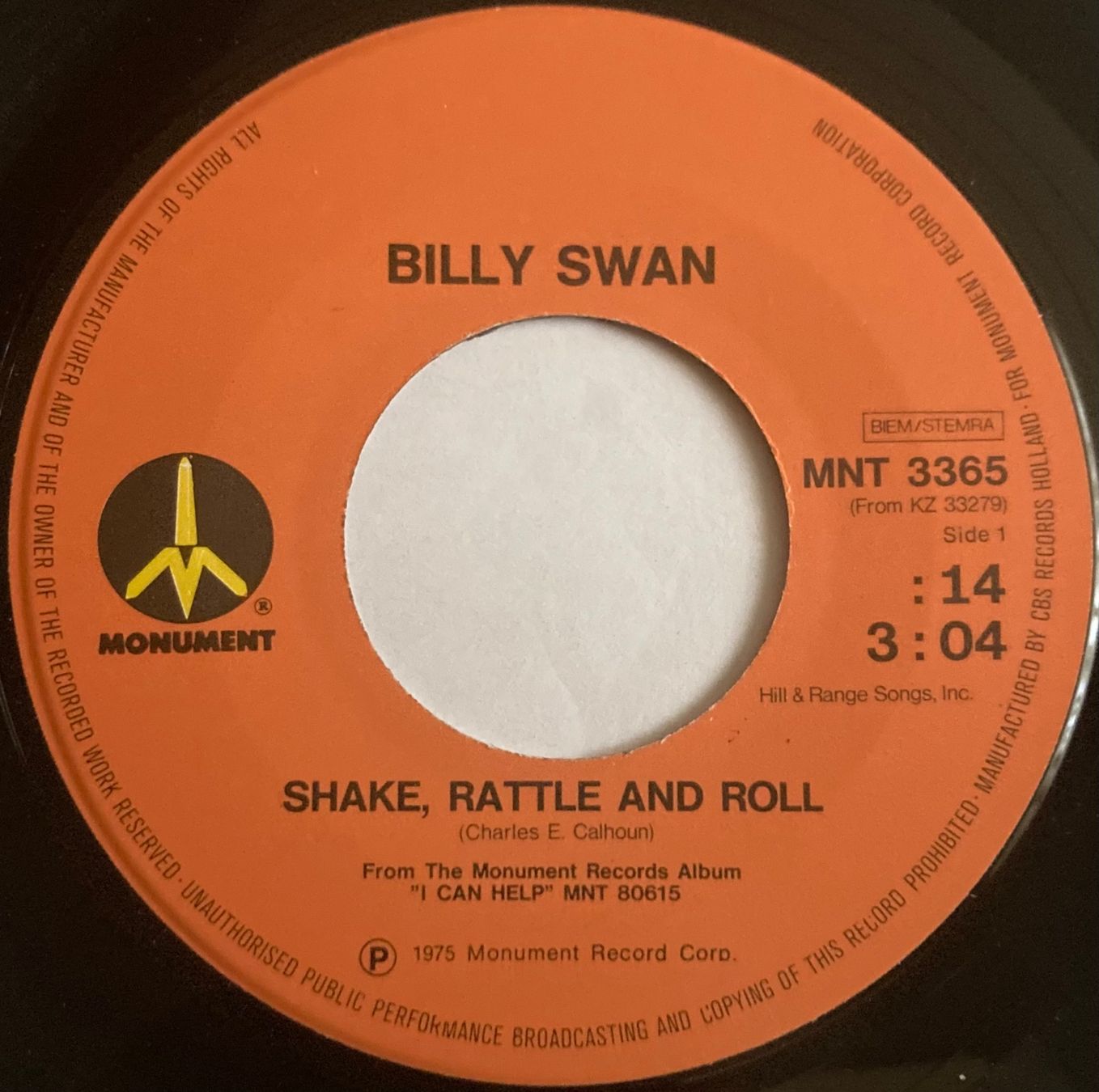 Dischi in vinile: BILLY SWAN - SHAKE, RATTLE AND ROLL – Usato da Poliez-Pittet venduto da Newtown-Records 2