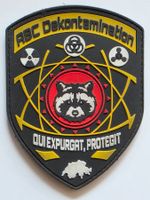 Abc Nbc Abzeichen Badge neu pvc klett Selten Exemplar