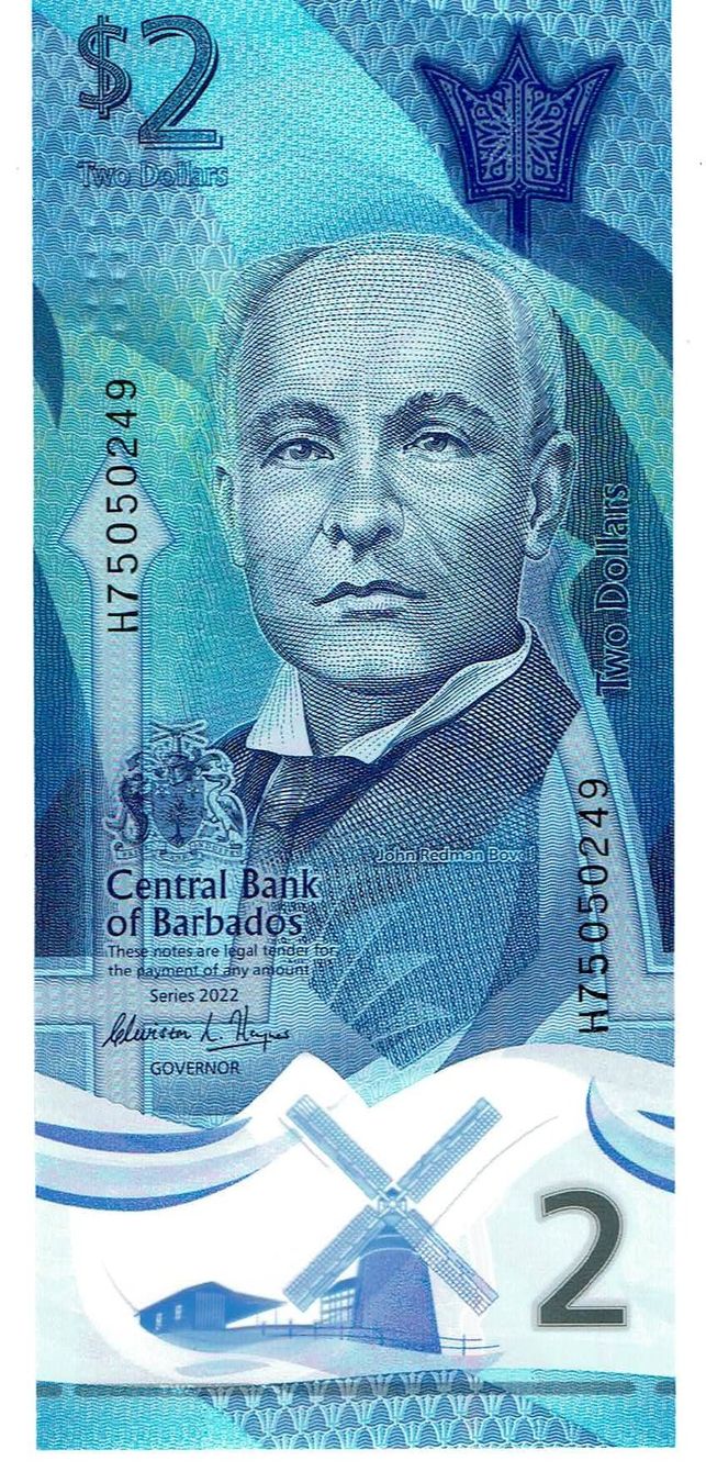 Banconote: Barbados 2 Dollars ND Polymer P-80 UNZ – Nuovo (secondo la descrizione) da Steffisburg venduto da ber_8htf