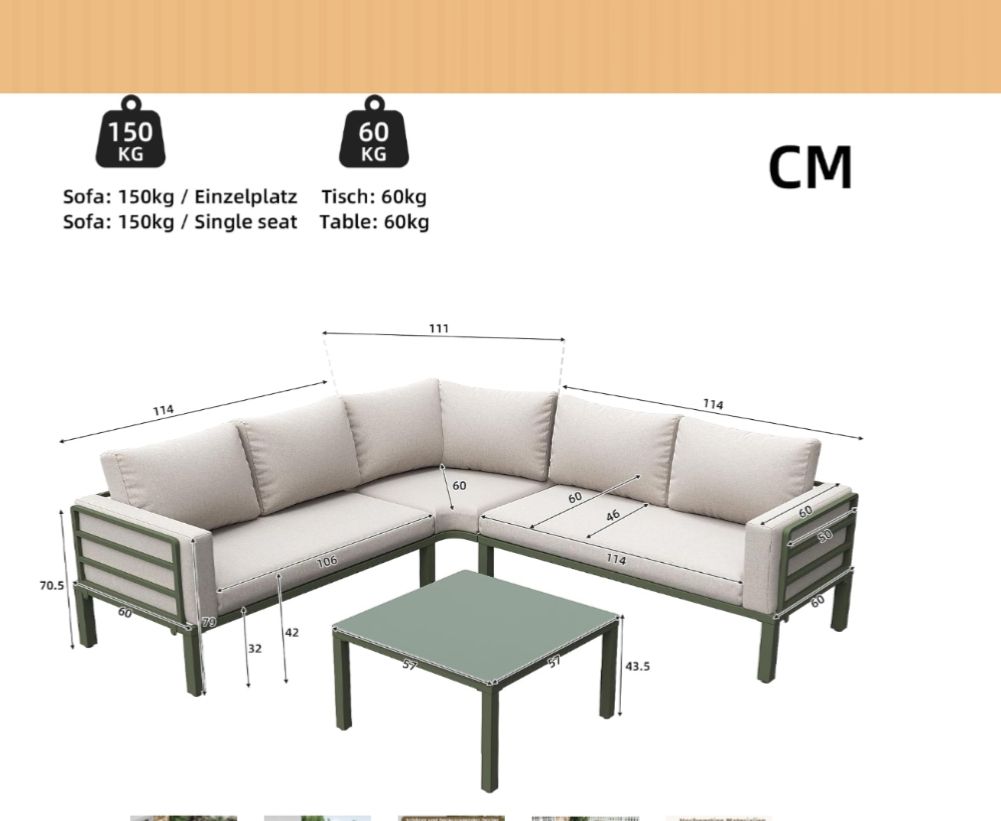 Chaises longues: Garten-Lounge-Set  – D'occasion à Hochfelden par rub_rnw5 5