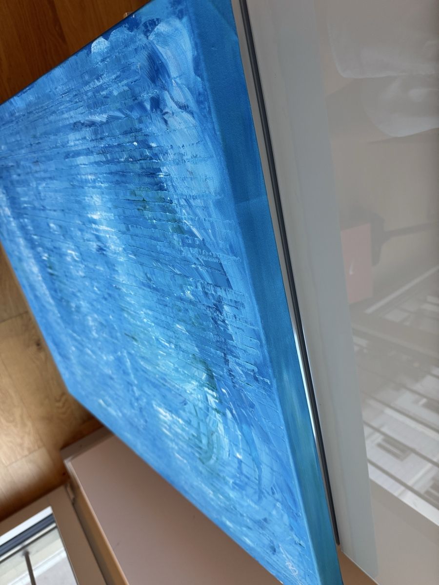 Dipinti: Schweizer Kunst Abstrakt Aqua Blau 100x80cm – Nuovo (secondo la descrizione) da Zürich venduto da LuxuryJewellery 7