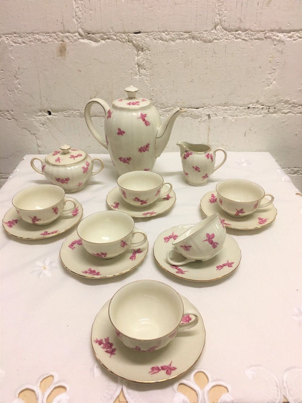 Tazze: Kaffe Set Elfenbein mit Schmetelringe – Usato da Zürich venduto da Nofelet31 2