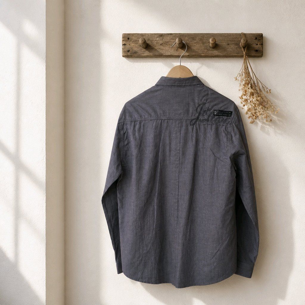 Chemises: Jack & Jones Herren Hemd Dunkelgrau Langarm Grösse M – D'occasion à Rheinfelden par RAYL-Group 1