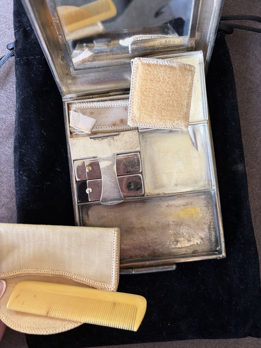Make-up: Art Deco Kosmetikdose/zigarettenetui – Usato da Basel venduto da ew1_rp7f 2