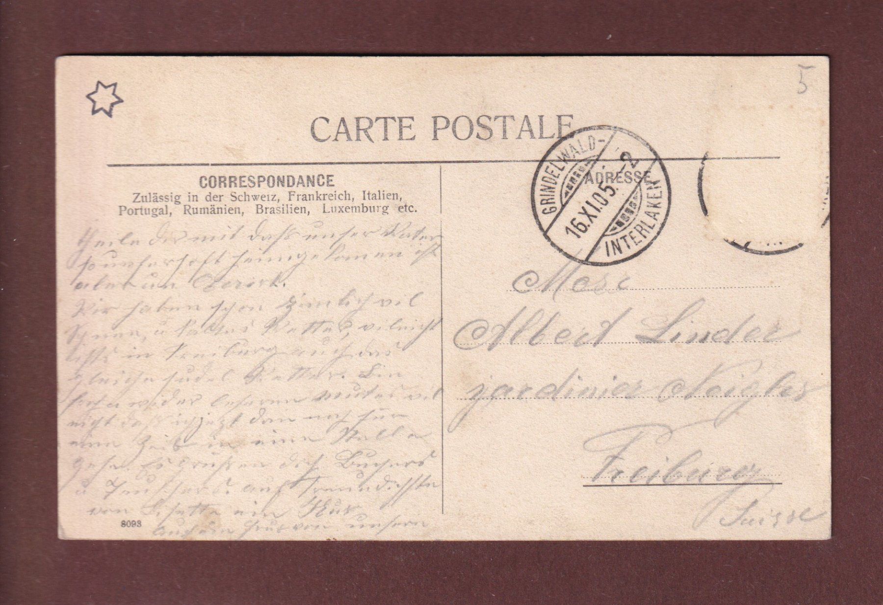 Ansichtskarten: INTERLAKEN - Kursaal - 1905 – Gebraucht aus Pully von nicecards-shop 1