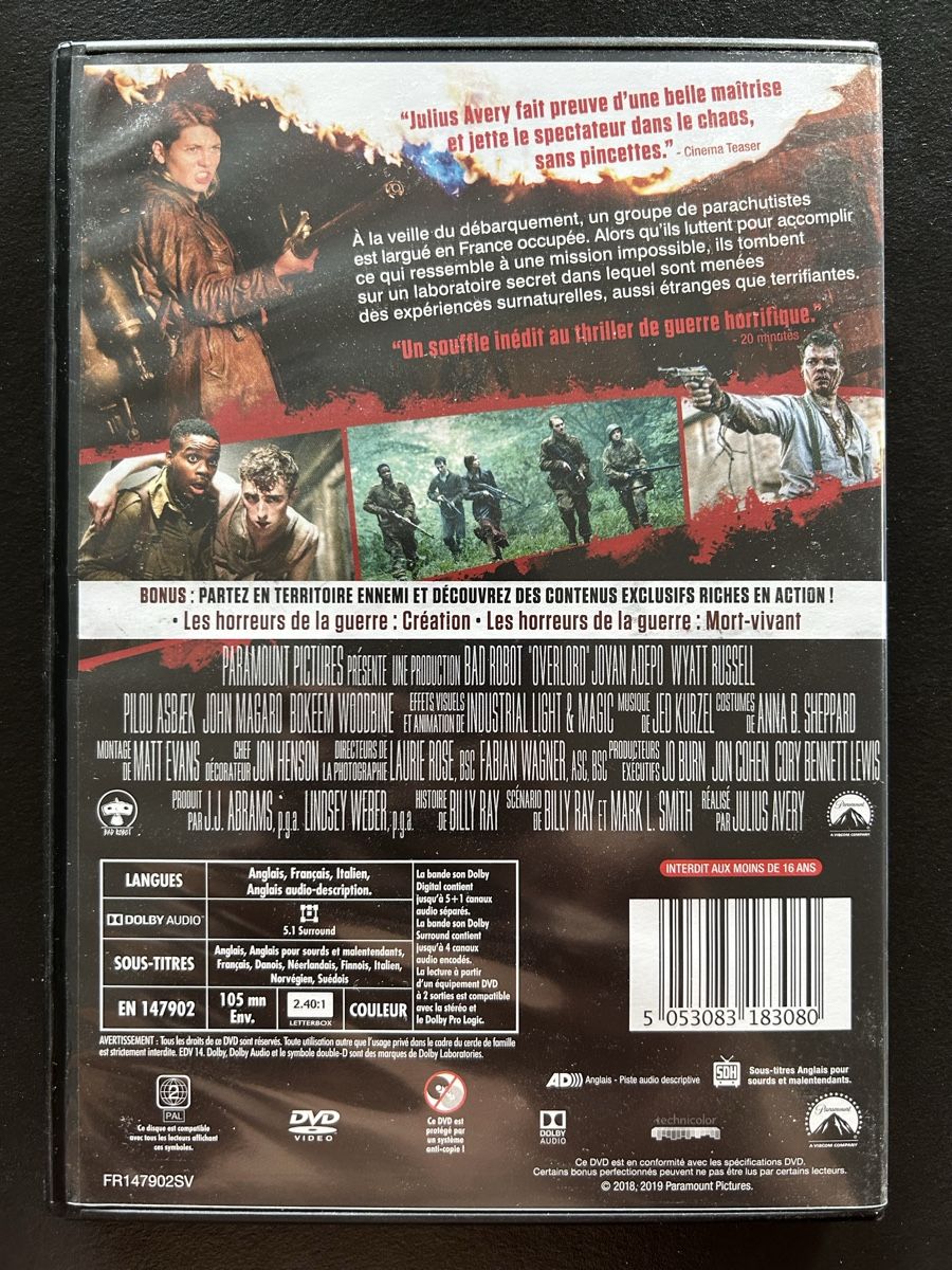 Tutti i DVDs: DVD Overlord J.J. Abrams – Usato da St-Cierges venduto da Crisi53 1