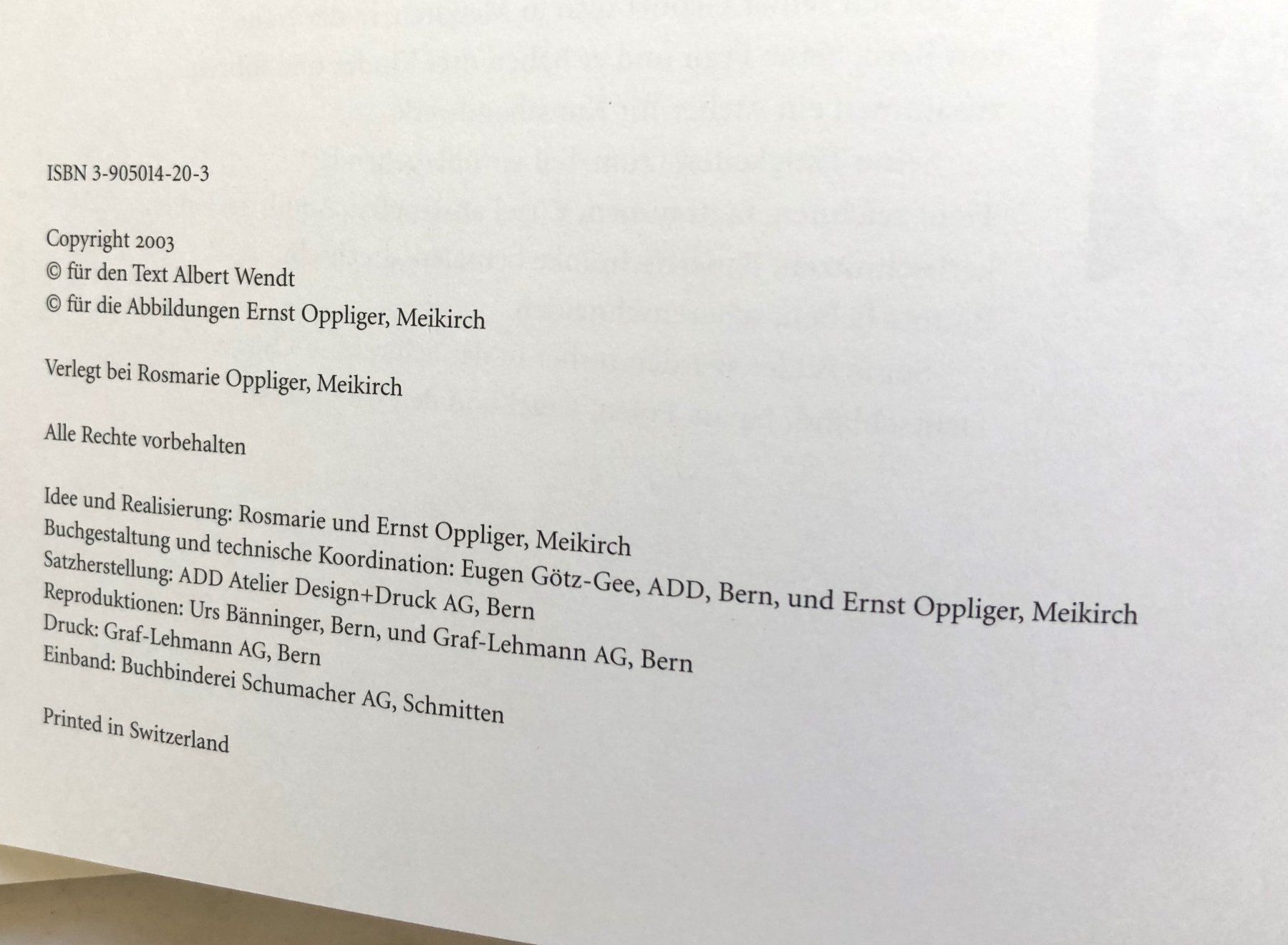 Libri: Signiert: Der Vogelkopp - Ernst Oppliger Scherenschnitt 2003 – Usato da Schaffhausen venduto da durruti 7