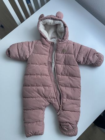 Baby Schneeanzug H&M wattiert mit Kapuze Grösse 62