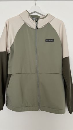 Columbia Fleecejacke Damen Gr. L khaki/beige Übergangsjacke