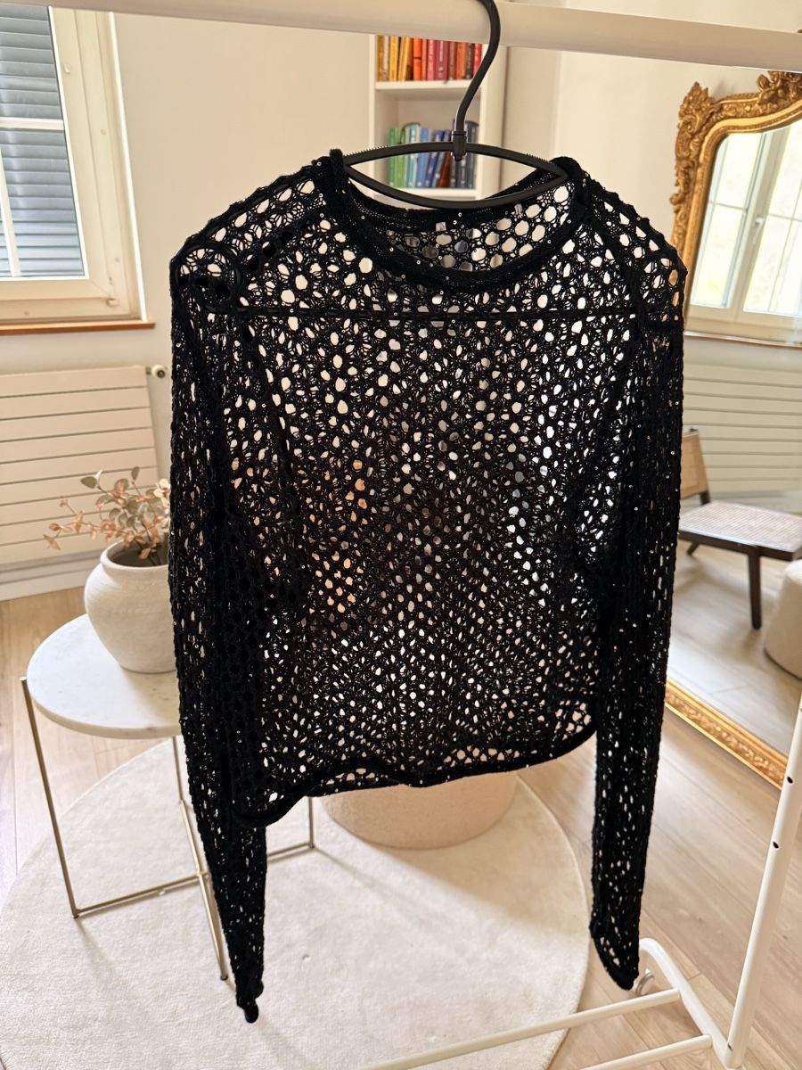 Zara Top: Top mit Pailletten – Usato da Hölstein venduto da leoritav