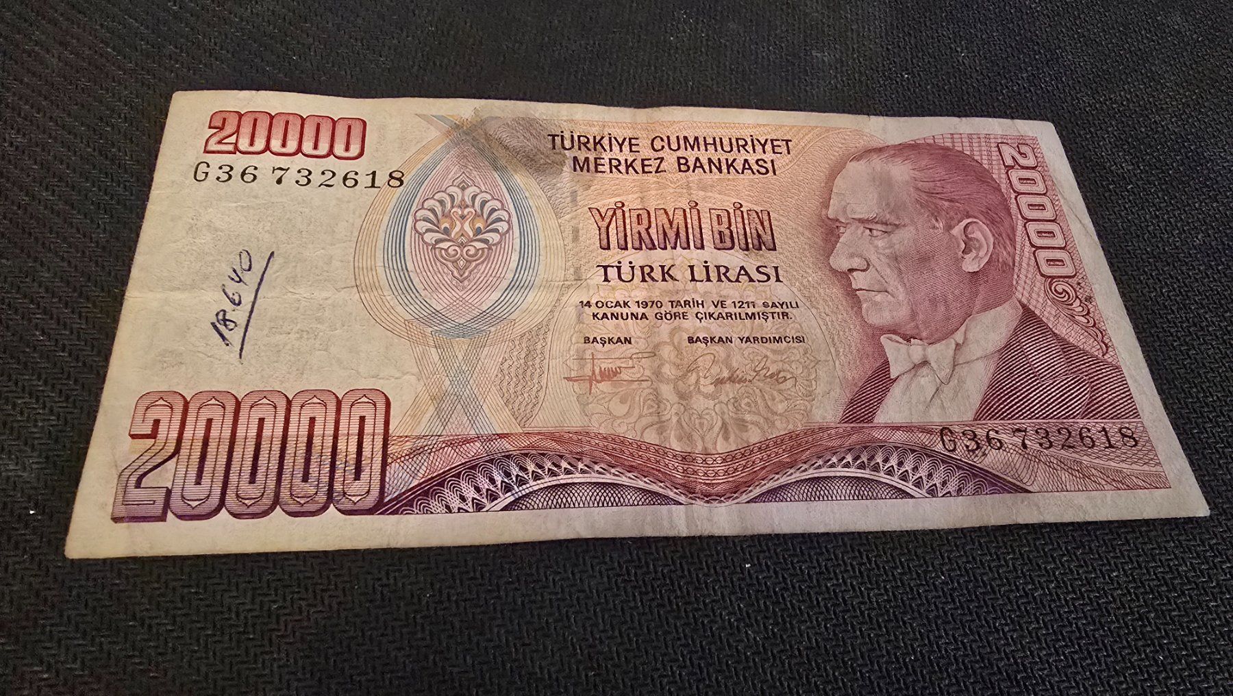 Banconote: Billet Turquie 20000 – Usato da Petit-Lancy venduto da Minnie26