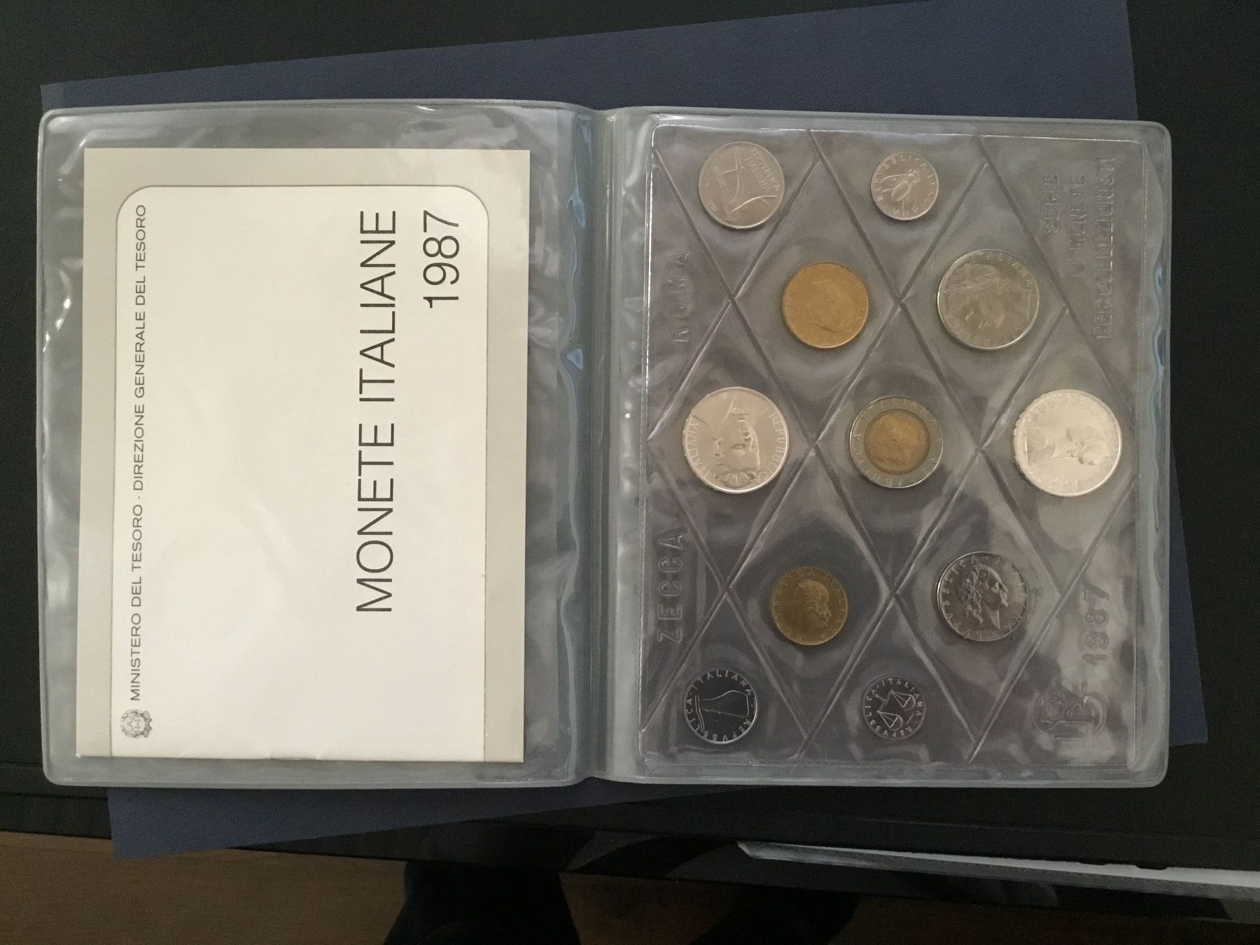 Alle Münzen: ITALIA**Serie  1987  LEOPARDI mit 2x Silber 835 – Neu und originalverpackt aus St. Margrethen SG von alfapeugeot10