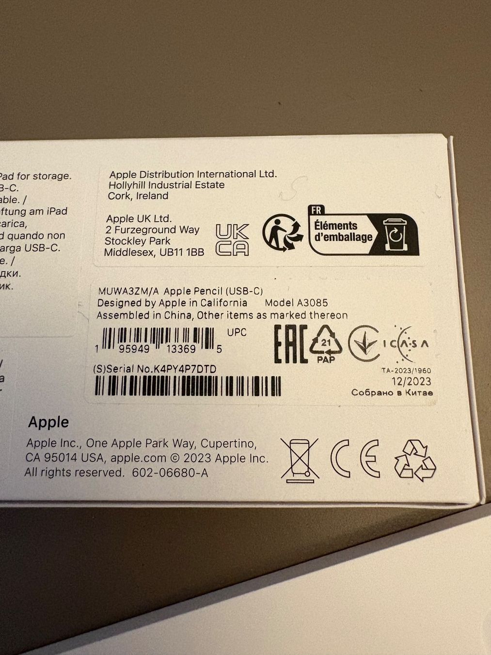 Apple Penna & Evidenziatori: Apple Pencil USB-C – Usato da Zürich venduto da BeLene 1