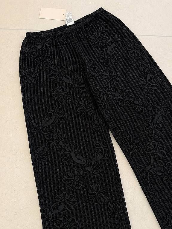 Hosen: Weite Boho-Hose aus Spitze Gr. XS Schwarz – Gebraucht aus Merlischachen von GlamGarb 3