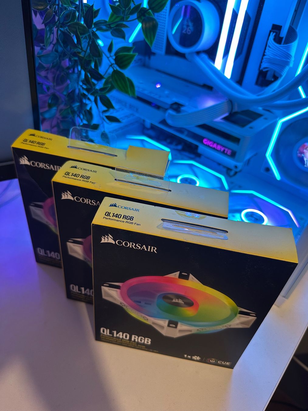 Componenti elettronici: Corsair QL140 RGB weiss – Nuovo e nell'imballaggio originale da Grabs venduto da Jano1 2