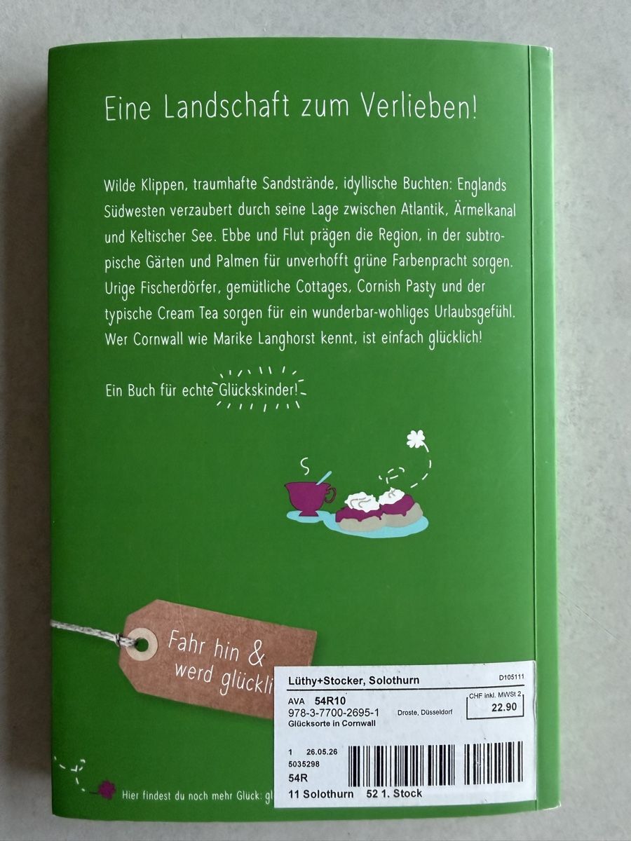 Libri: Glücksorte in Cornwall Buch von Marike Langhorst 2026 – Nuovo (secondo la descrizione) da Bellach venduto da jba03 1