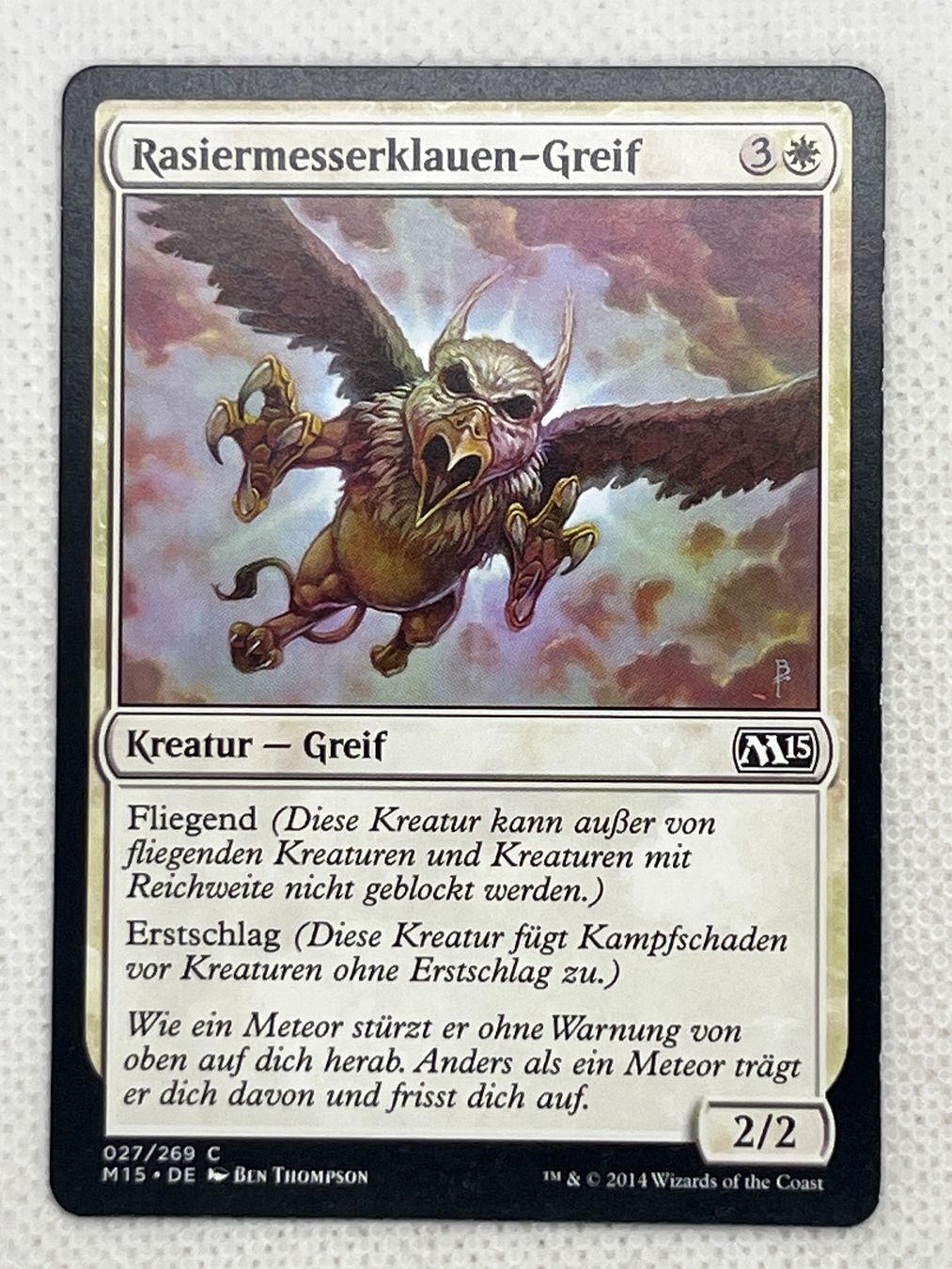 Magic The Gathering Carte collezionabili: Magic the Gathering Rasiermesserklauen-Greif – Usato da Hinterkappelen venduto da Kim1992