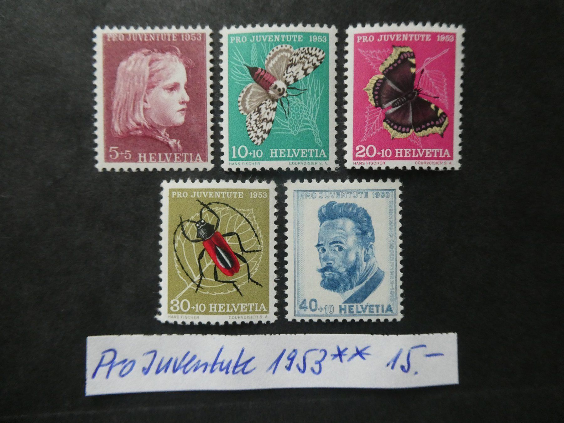 Tutti i francobolli: Pro Juventute 1953 postfrisch – Usato da Lausen venduto da Herbamare01