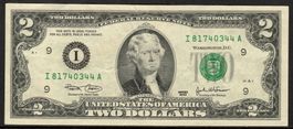 USA - 2 DOLLAR - SELTENE SERIE 2003 - I / A - Nº I81740344A