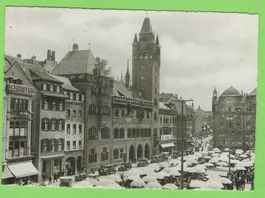 Basel, Marktplatz mit Rathaus