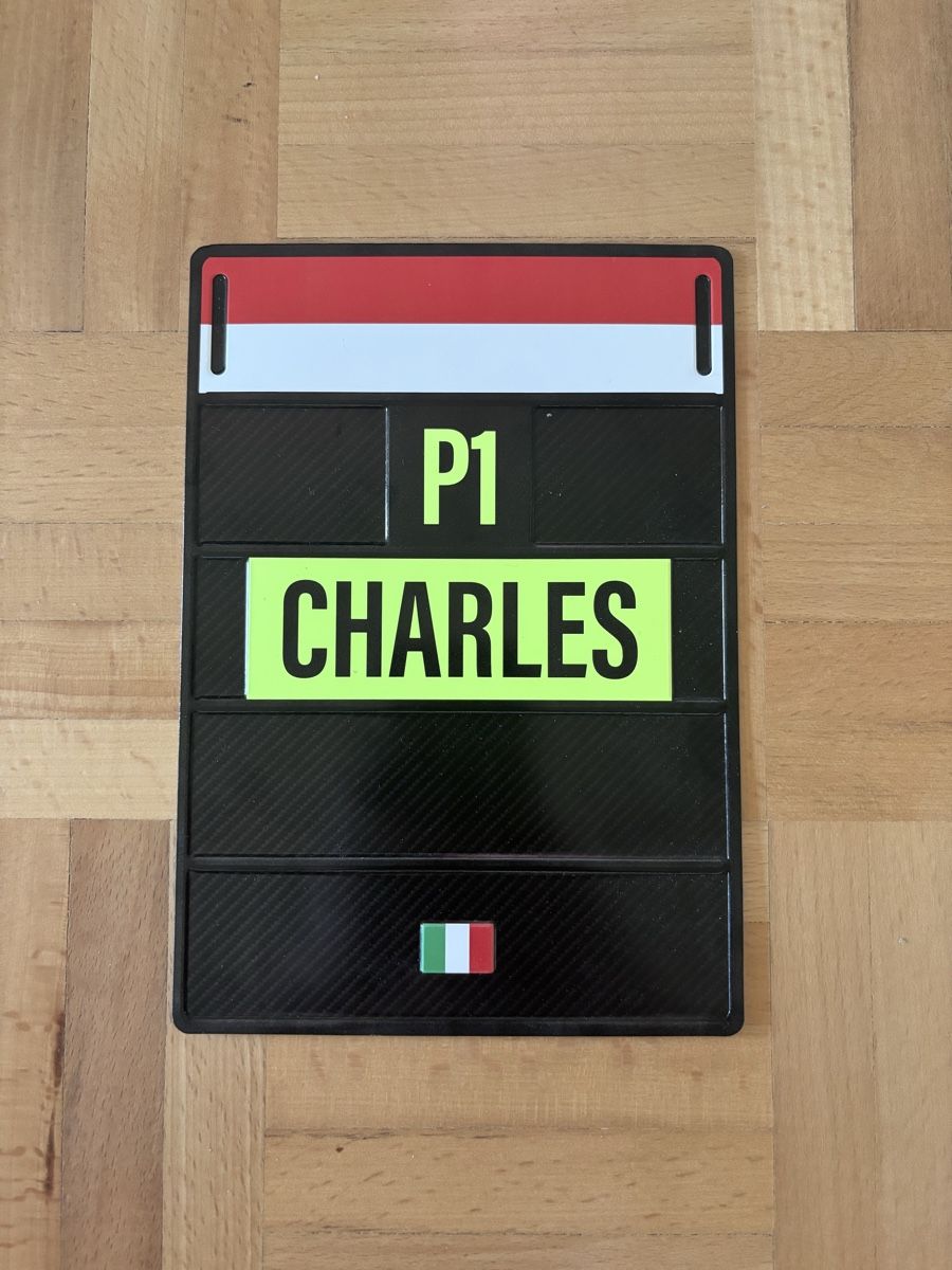 Tutte le decorazioni: Ferrari Charles Leclerc Bundle | P1 Schild + Driver Nr. 16 – Nuovo (secondo la descrizione) da Zug venduto da its_k265 5