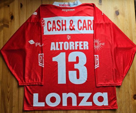 EHC Visp Trikot #13 Niki Altorfer Gr. XL Wallis Eishockey
