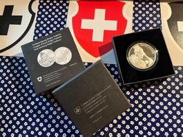 Probeprägung PP / 20 Fr. Silbermünze Roger Federer