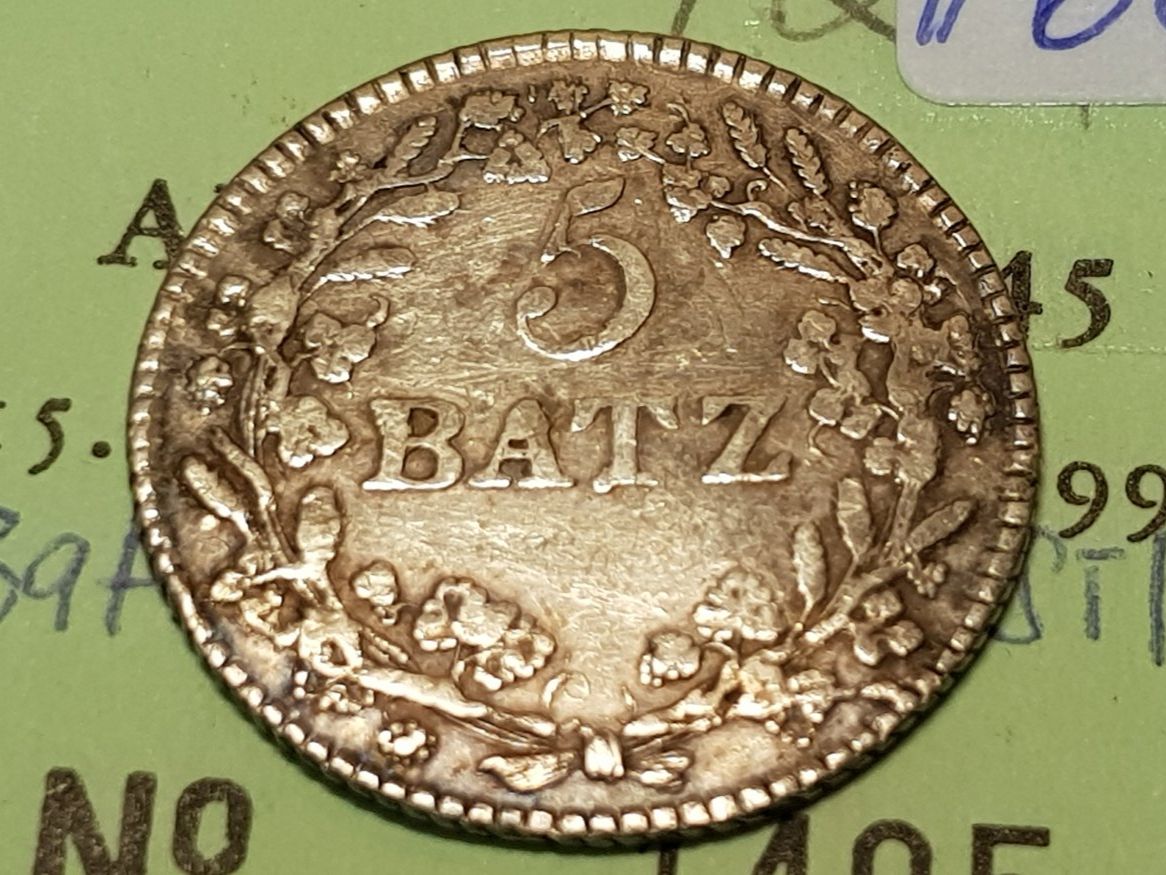 Alle Münzen: Waadt: 5 Batz 1810 Silber. #66 – Gebraucht aus Schöftland von Topdeal4 3